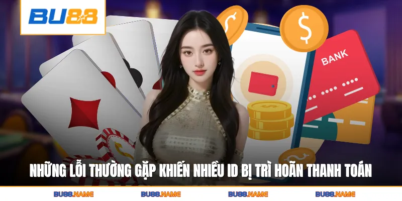 Rút tiền 3 Những lỗi thường gặp khiến nhiều ID bị trì hoãn thanh toán